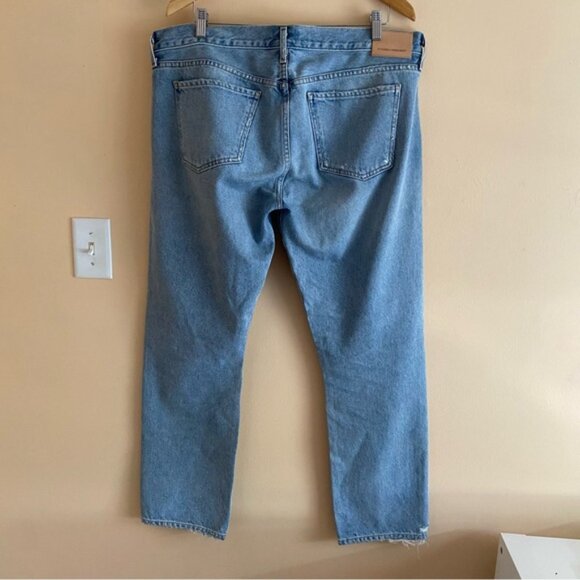 Citizens Of Humanity Emerson Slim Boyfriend Woman 32 Blue Sky Distressed Coastal - Picture 3 of 16